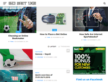 Tablet Screenshot of gobet1x2.com